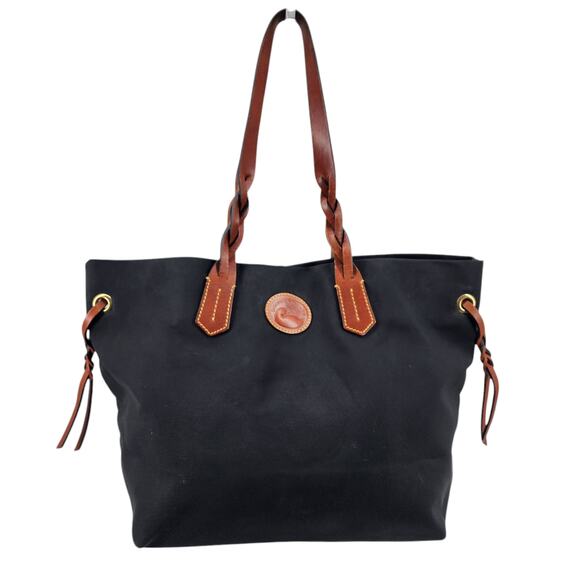 Dooney & Bourke Lightweight Nylon Snap Closure Shopper Handbag Purse - Picture 1 of 8